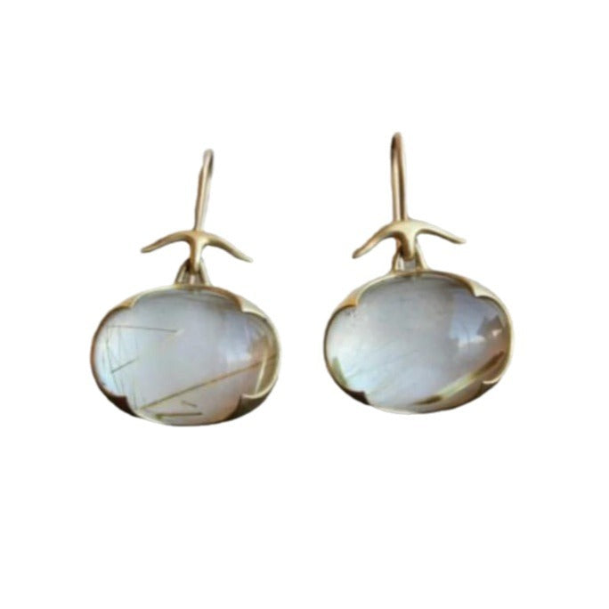 Women's Simple Fashion Personality Oval Stud Earrings