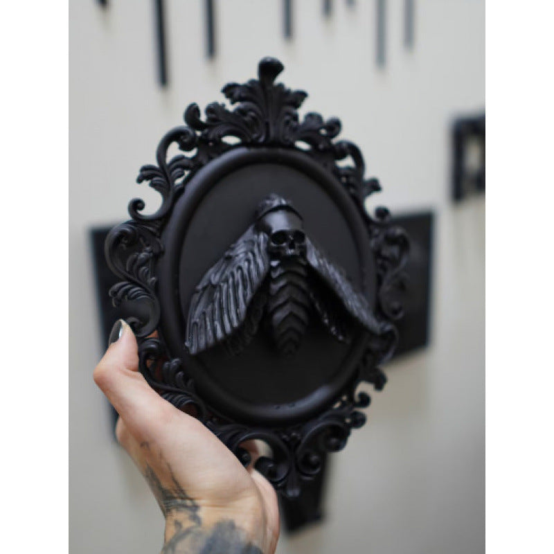 Halloween Popular Gothic Moth Frame Decorative Pendant