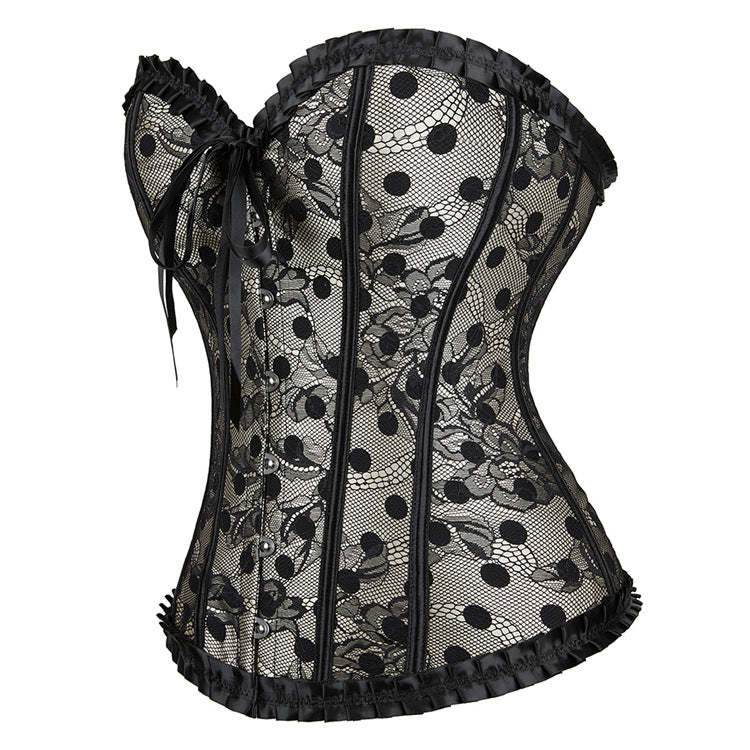 Ladies New Polka Dot Court Body Corset