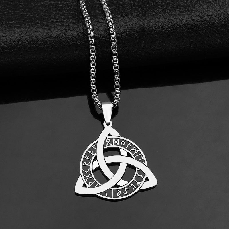 Viking Celtic Knot Stainless Steel Necklace For Men