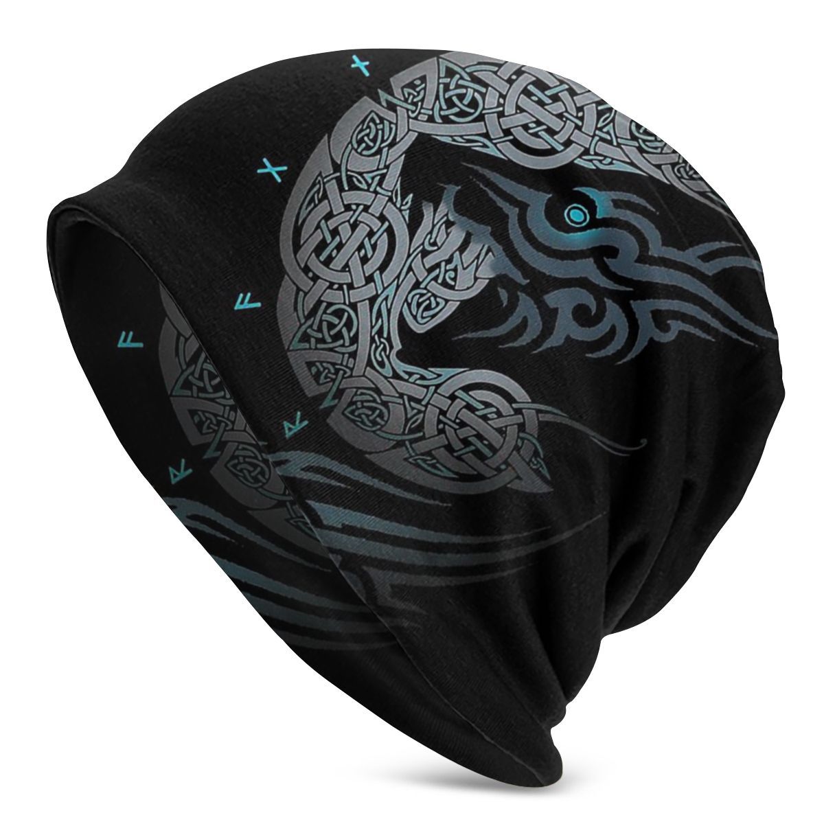 Sleeve Cap Double-layer Elastic Viking Totem Wolf Hipster Street Dance