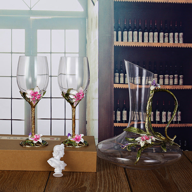 Light Luxury Red Wine Crystal Glass Goblet