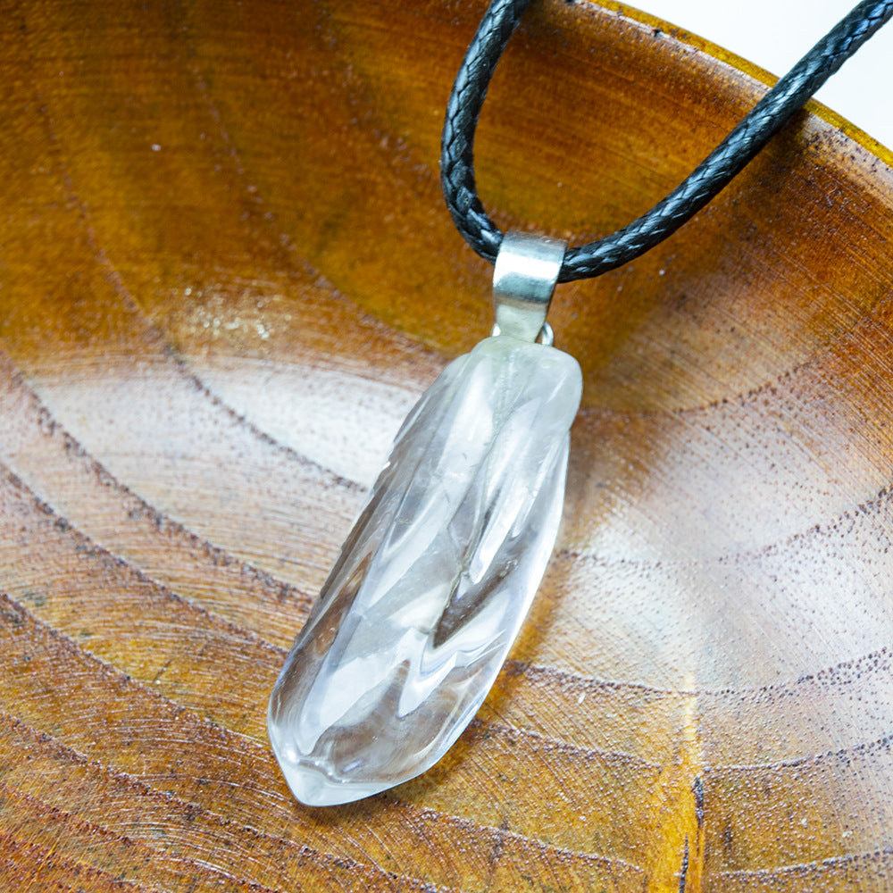 Natural Amethyst Color Fluorite Irregular Necklace