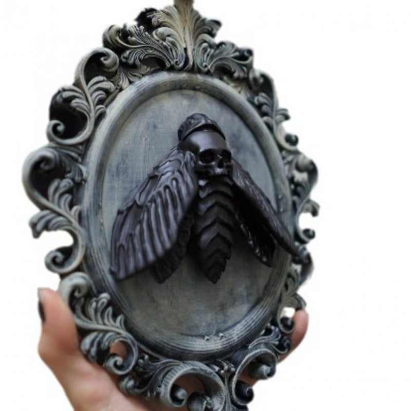 Halloween Popular Gothic Moth Frame Decorative Pendant