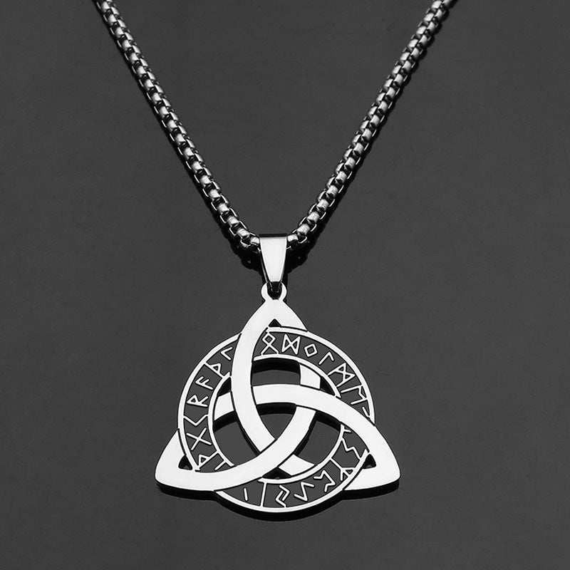 Viking Celtic Knot Stainless Steel Necklace For Men