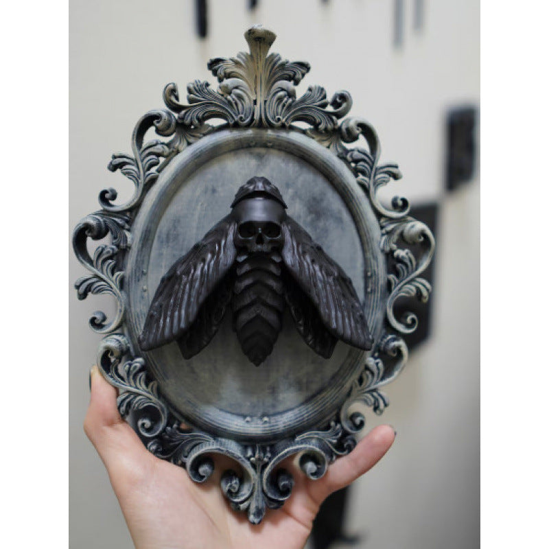 Halloween Popular Gothic Moth Frame Decorative Pendant