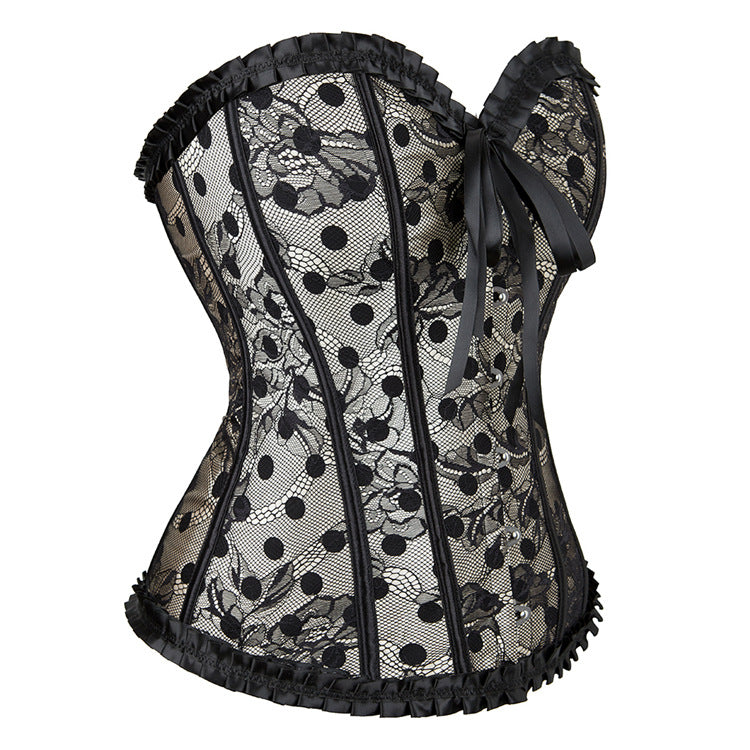 Ladies New Polka Dot Court Body Corset