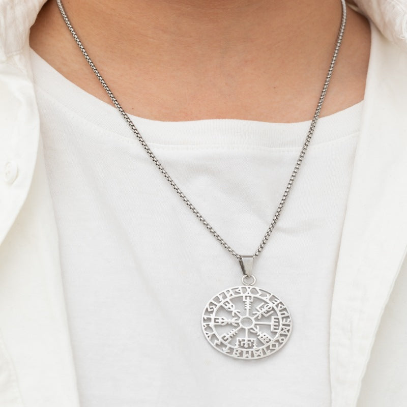Fashion Personality Viking Rune Necklace For Men