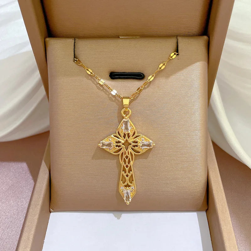 Collier ailes d'angle en acier inoxydable CZ, serpent Ouroboros, baguette magique, caducée, Asclepius, colliers, médicaux d'urgence, bijoux