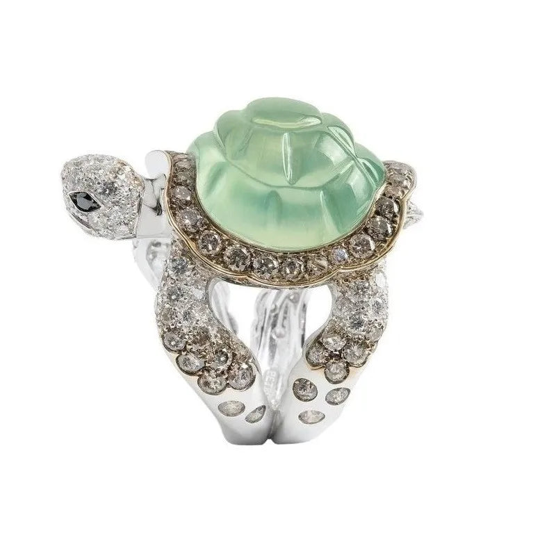 Bague Milangirl en Zircon Vert – Élégance et Raffinement pour Femme, Cadeau Idéal d'Anniversaire