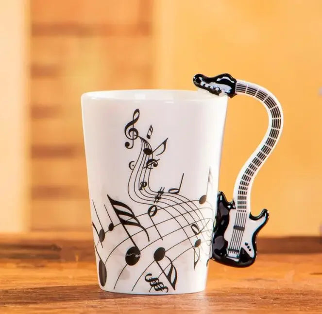Tasse en céramique créative de style JEViolin, tasses à portée de lait de thé de café, poignée standard, cadeaux de nouveauté, mignon, 240ml