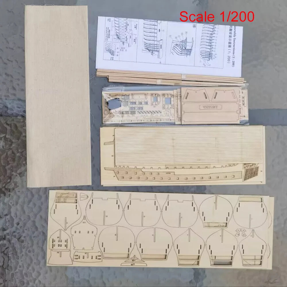Maquette HMS Victory Sunshine, Structure Simple, Version Sailbot, Pratique des Mains, Construction de Modèles, Échelle