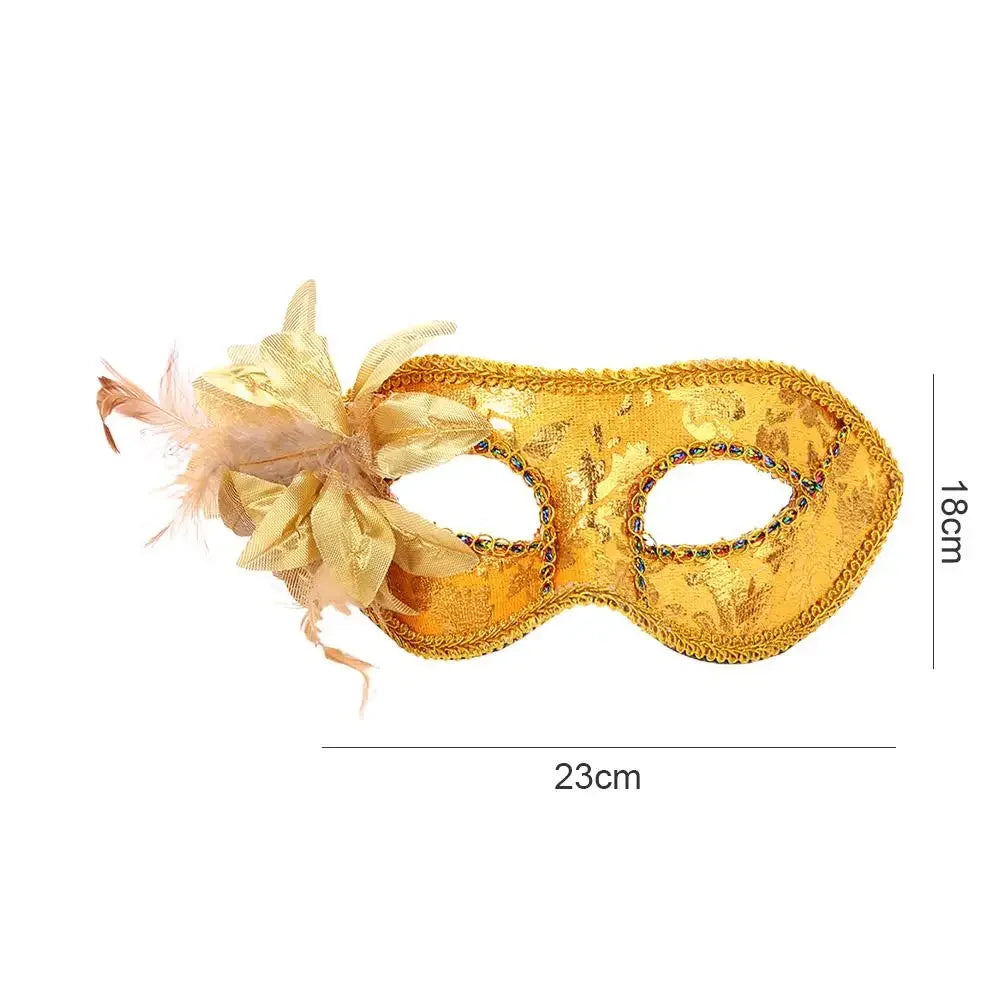 Masque de mascarade Floral demi-visage à paillettes pour femme, masque de venise, accessoires de Costume d'halloween pour fête Cosplay