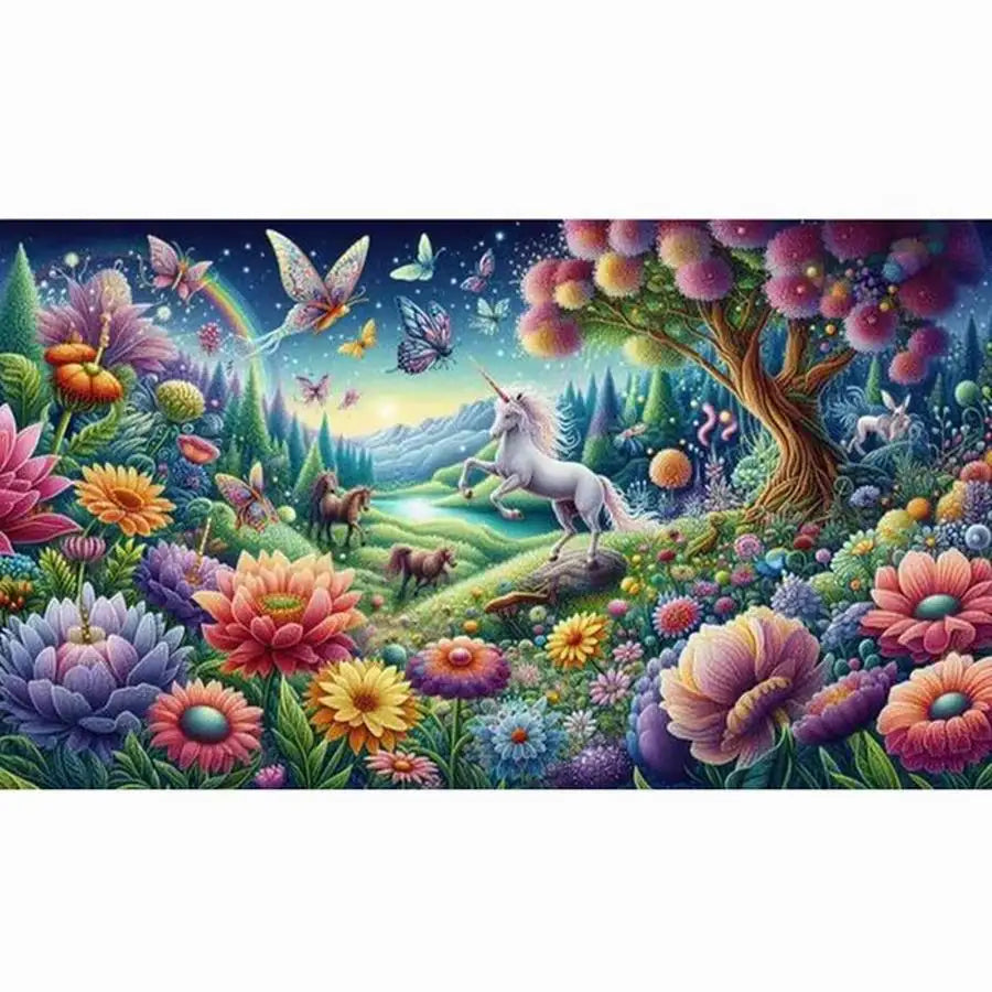 Nouvelle peinture diamant grande taille fleur de cerisier lune papillon paysage bricolage mosaïque complète broderie photo point de croix Kits