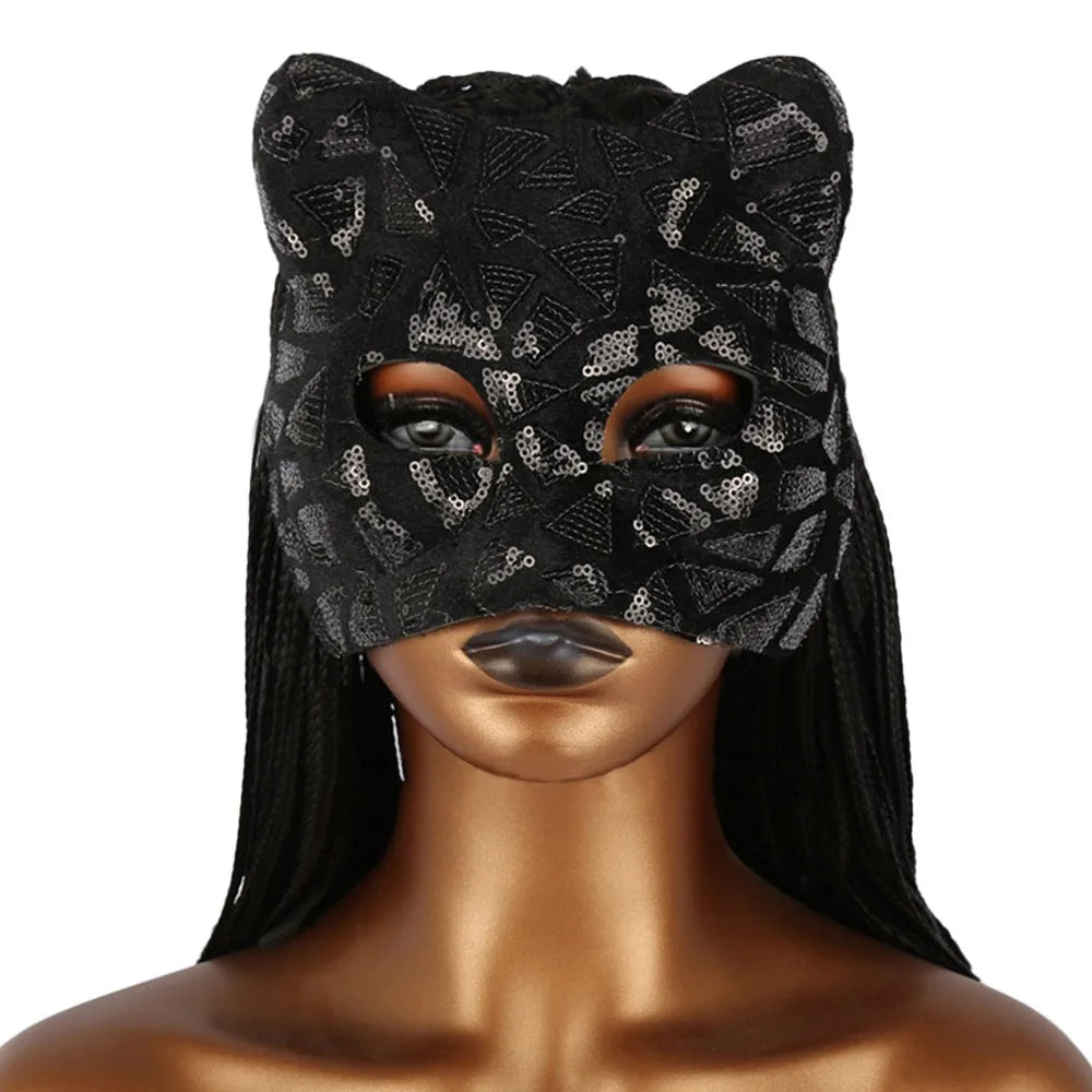 Masque OligCat pour Fille, Demi-masque pour les Yeux, ixVénitienne, Boule de Maquillage, Mardi Gras, Mode