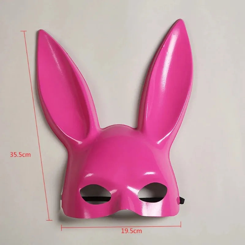 Bar KTV boîte de nuit décoration de fête Halloween princesse lapin goût Playboy lapin en peluche masque oreilles Bondage masque cadeau de noël