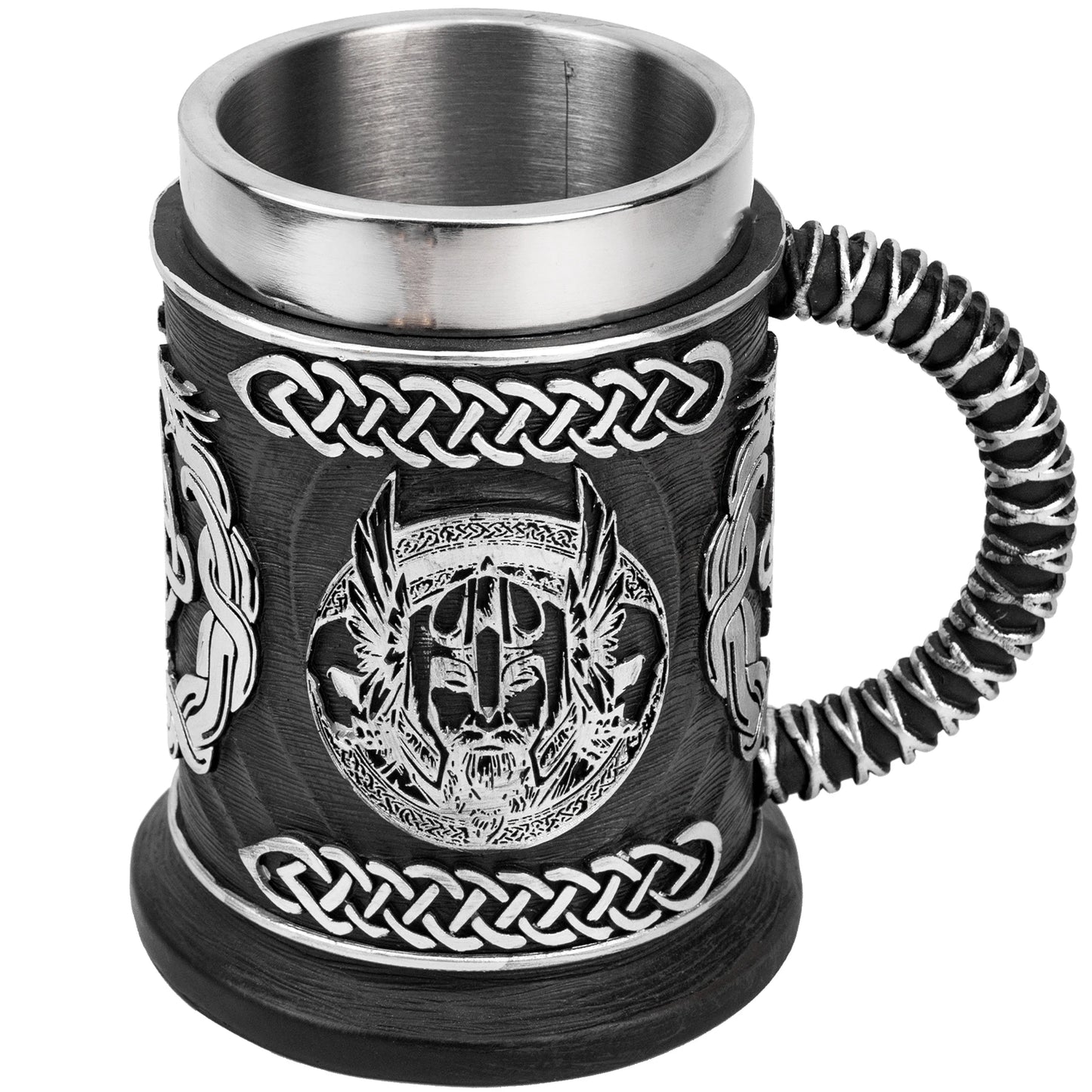 600ML Viking Mug Collection 304 acier inoxydable insérer résine bière Danegeld Tankard café bière tasses tasse Halloween amis cadeau