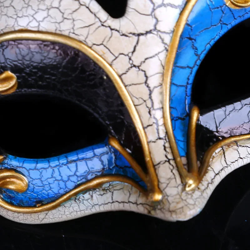 Masques de mascarade demi-visage, accessoires de mascarade, fête à thème de pâques et d'halloween, fournitures de fête pour Festival de théâtre sur scène