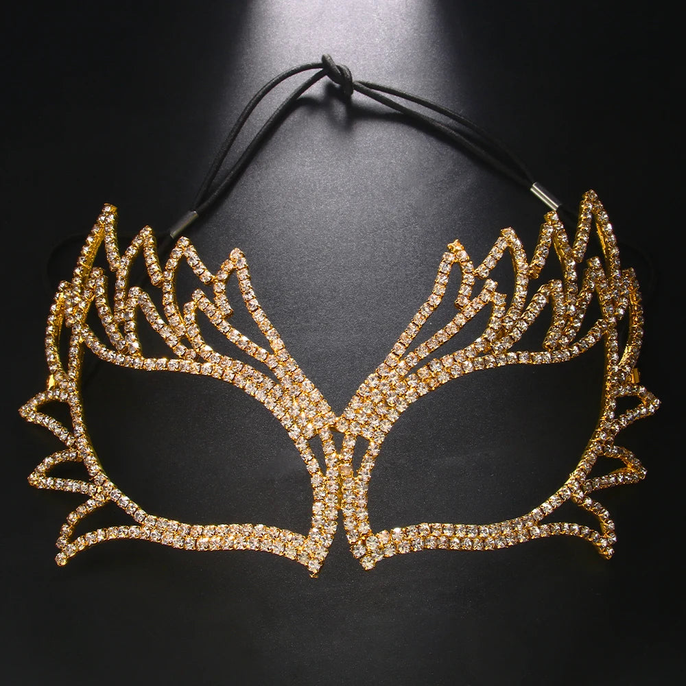 Bijoux de visage d'ange pour femmes, accessoires pour les yeux assortis, décorations de mardi gras, tendance élégante