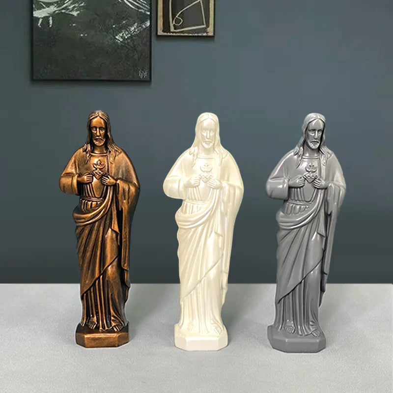 Joseph Christ le rédempteur Statue jésus Figurine résine Christ Figure chrétien catholique décoration religieuse maison bureau artisanat