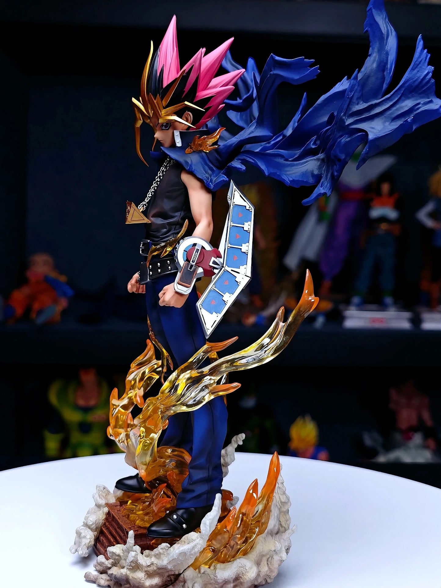 Yugi Muto Figure jeu sombre Figurine dimensionnelle Duel monstres figurines d'action 28 cm PVC Statue Collection ornement enfants jouet cadeaux