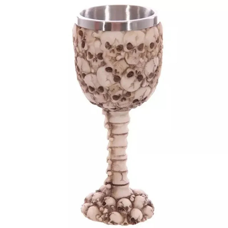 Tasse d'eau gothique 3D en acier inoxydable, gobelet en forme de crâne, Design créatif de squelette de Dragon pour Bar, fête, maison, cadeaux d'halloween