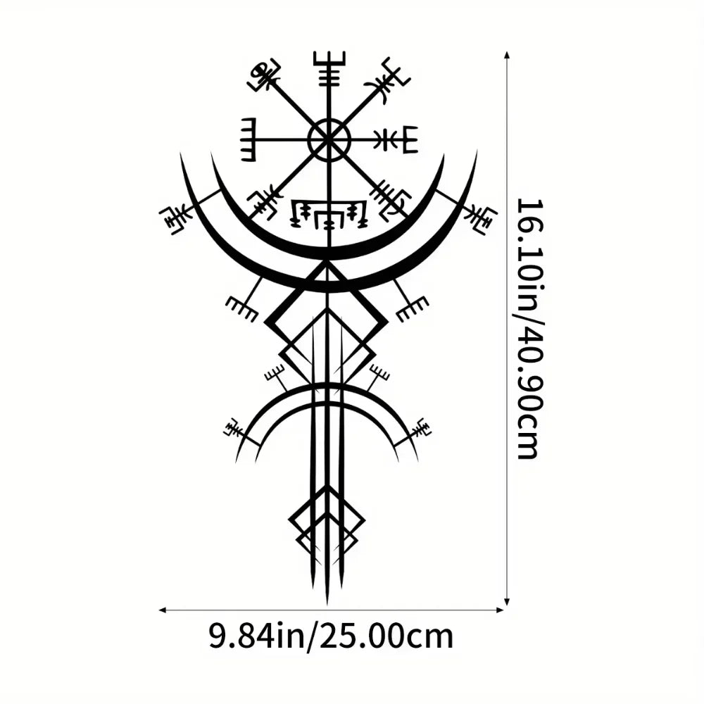 Tenture murale en métal avec rune Viking unique, idéale pour la décoration de la maison, cadeau, apporte une inspiration mythologique dans votre espace personnel