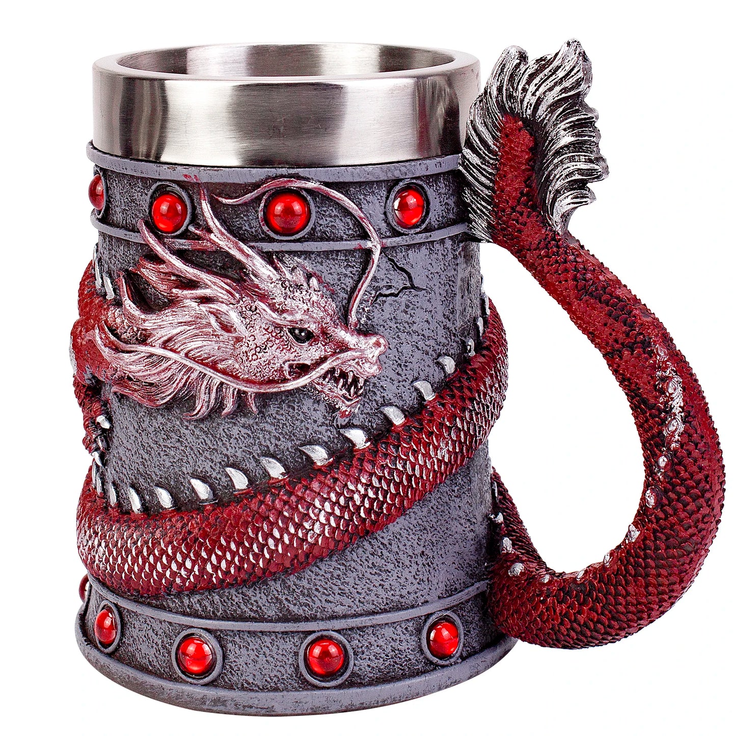 600ML Viking Mug Collection 304 acier inoxydable insérer résine bière Danegeld Tankard café bière tasses tasse Halloween amis cadeau