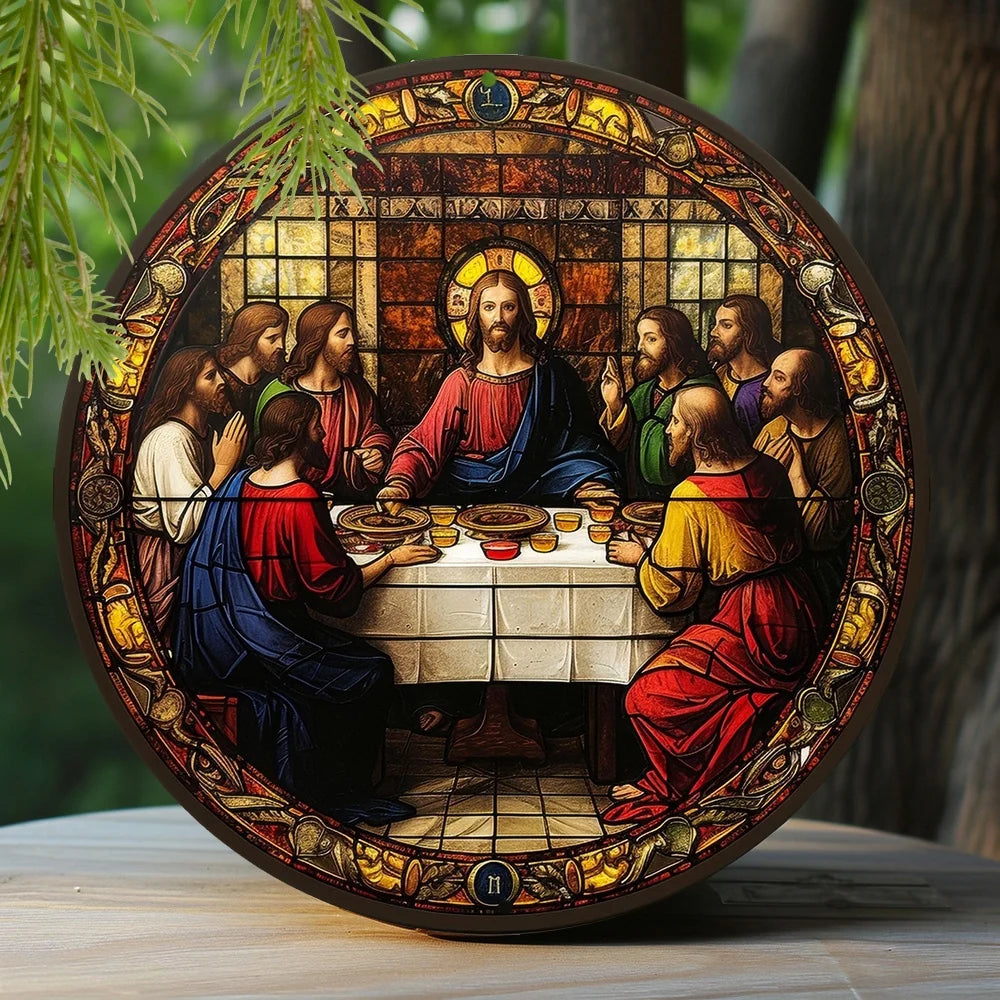 Attrape-soleil de Jésus religieux en acrylique Art déco, plaque murale polyvalente, panneau décoratif pour la maison et le jardin