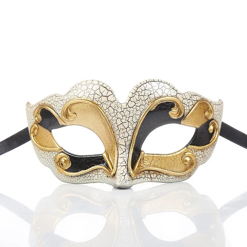 Masques de mascarade demi-visage, accessoires de mascarade, fête à thème de pâques et d'halloween, fournitures de fête pour Festival de théâtre sur scène