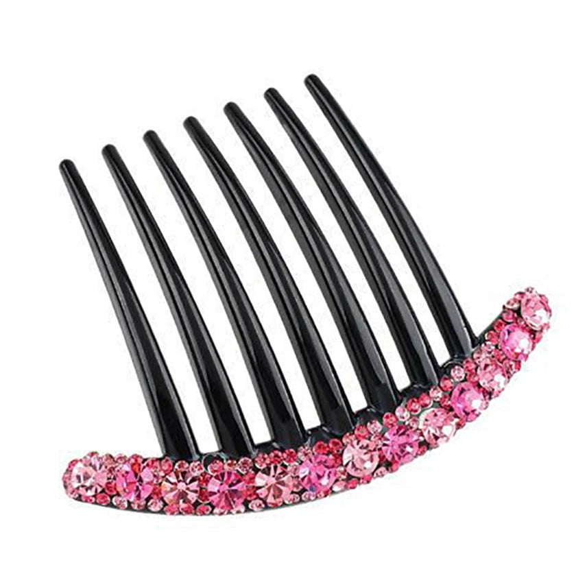 Peignes à cheveux fleur en cristal pour femmes, pinces à cheveux en biscuits, pince à cheveux fourche, coiffure de patients, vêtements de sauna, accessoires élégants