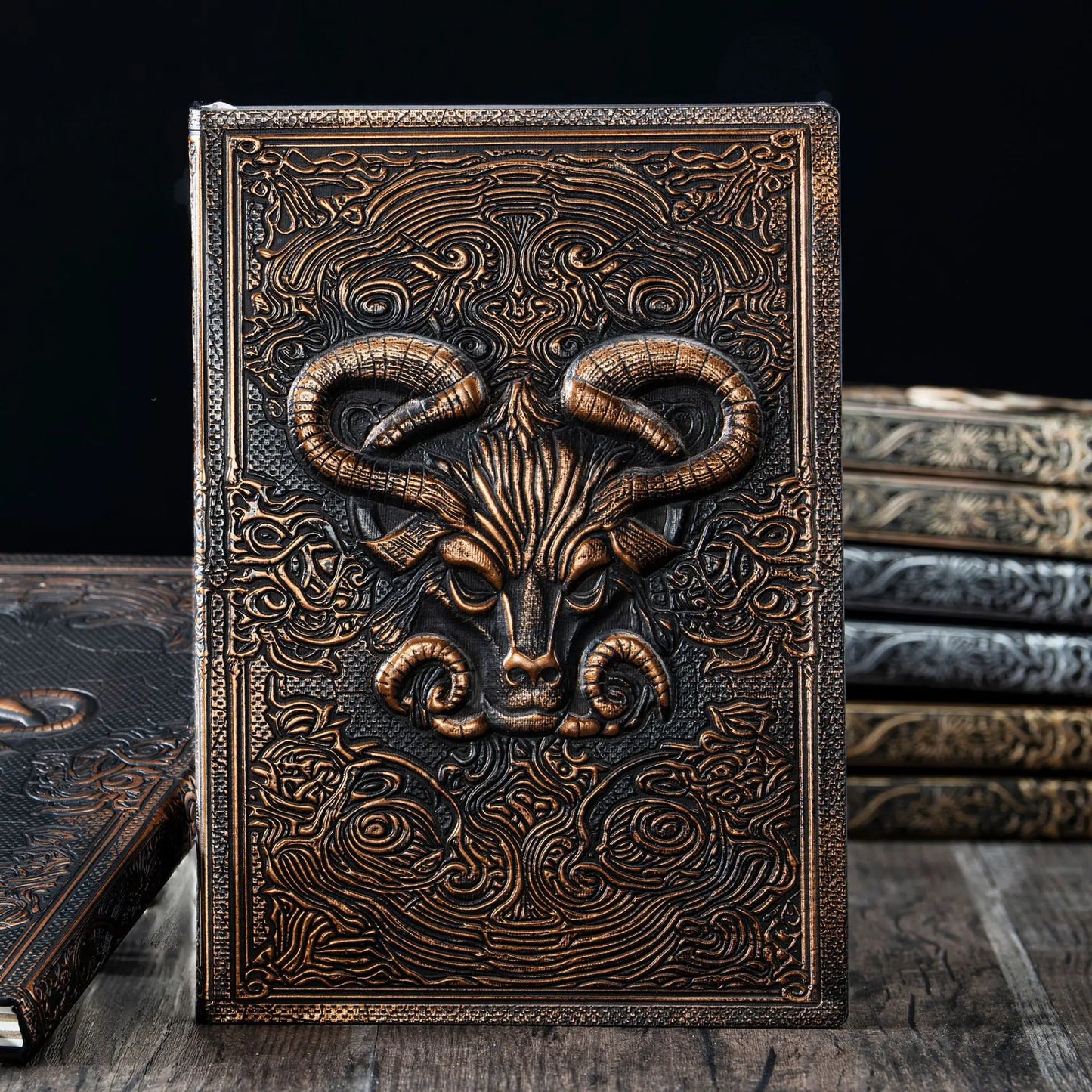 Carnet de notes en Relief tête de taureau, 100 feuilles/200 Pages, papier épais 215x145mm, pas facile à casser pour journal intime, bureaux, écoles et familles