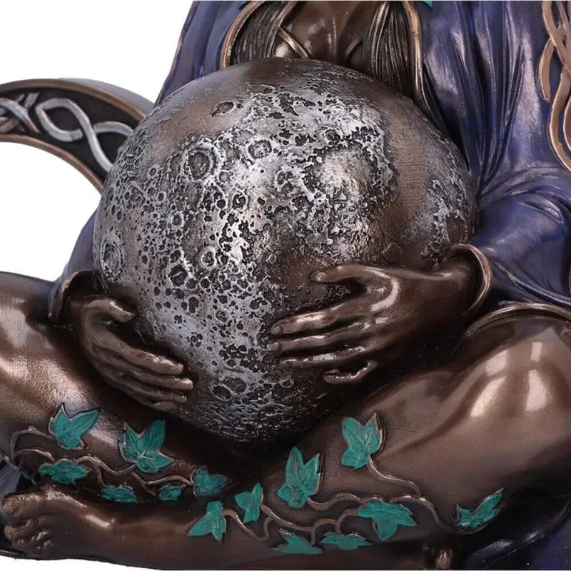 Statue de la terre mère de la déesse Gaia, Sculpture en résine, artisanat, ornements de jardin, cadeaux, décoration de bureau pour la maison, 1 pièces