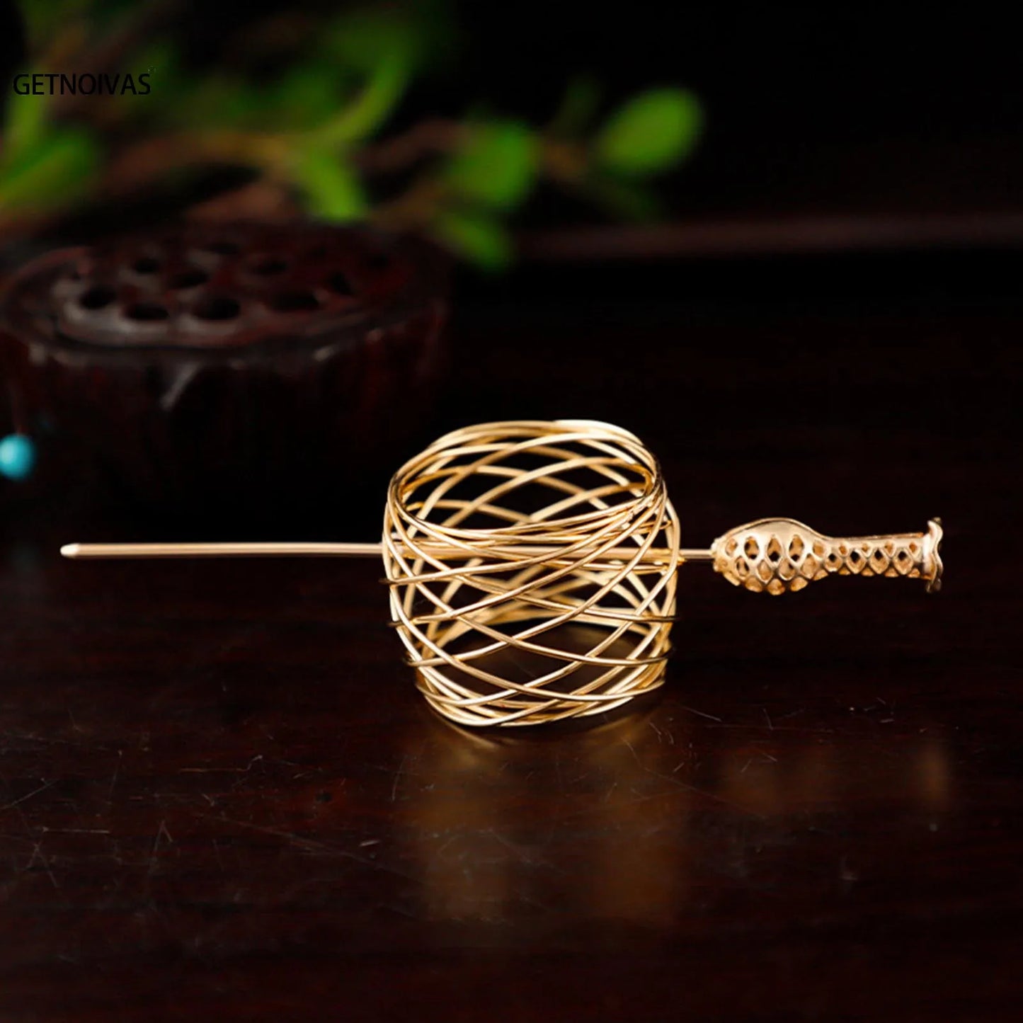 Couronne de cheveux Hanfu chinoise, chignon rétro queue de cheval, accessoire pour cheveux, couvre-chef en métal Vintage pour coiffure de fête Cosplay