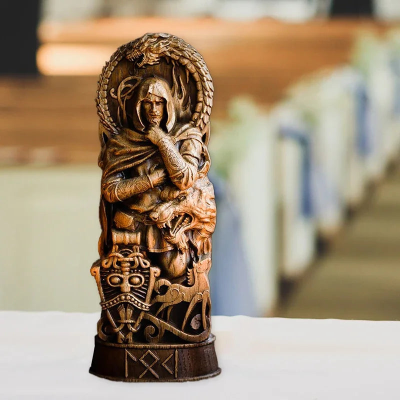 Statue de Freyja en Résine – Sculpture Scandinave du Panthéon Viking pour Autel Heathen Asatru