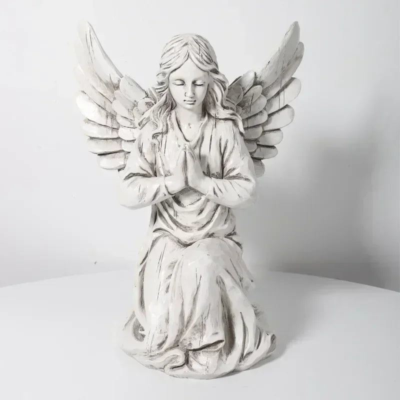 Statues d'anges européennes en résine, décoration d'ange, Figurine d'extérieur, maison, bureau, jardin, cadeaux