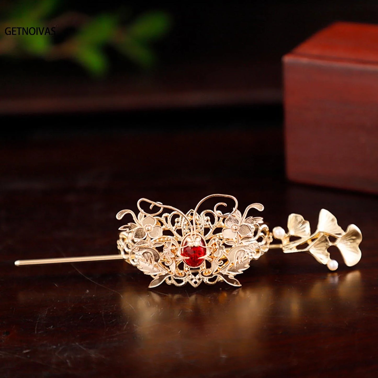 Couronne de cheveux Hanfu chinoise, chignon rétro queue de cheval, accessoire pour cheveux, couvre-chef en métal Vintage pour coiffure de fête Cosplay