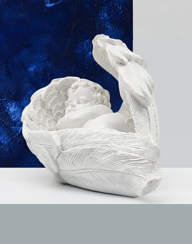 Figurine d'ange-Statue d'ange endormi de Style européen pour la décoration de la maison