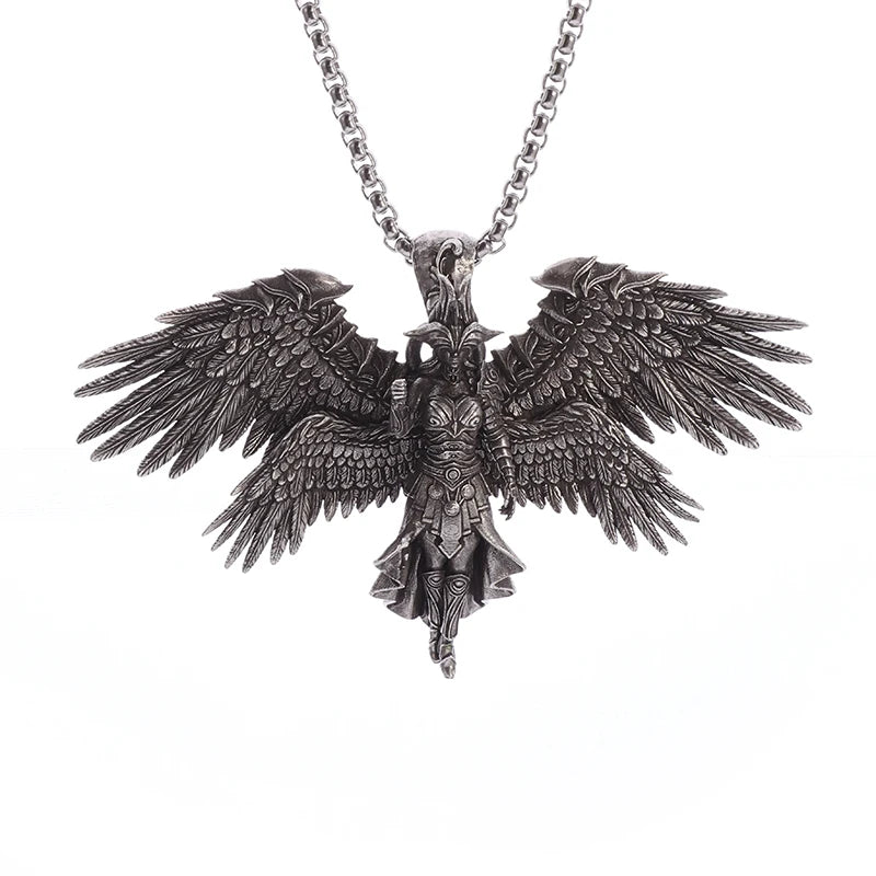 Collier ange gardien couleur or pendentif ailes d'ange Style rétro pendentif bijoux en gros