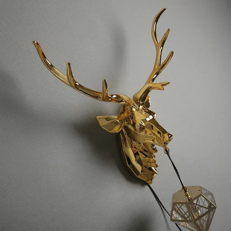Lampe murale nordique moderne en bois de cerf pour chambre à coucher, lampe de table à manger, appliques de décoration de cuisine, luminaires Ludeviation, appareil ménager