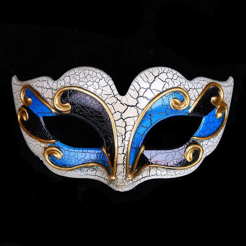 Masques de mascarade demi-visage, accessoires de mascarade, fête à thème de pâques et d'halloween, fournitures de fête pour Festival de théâtre sur scène