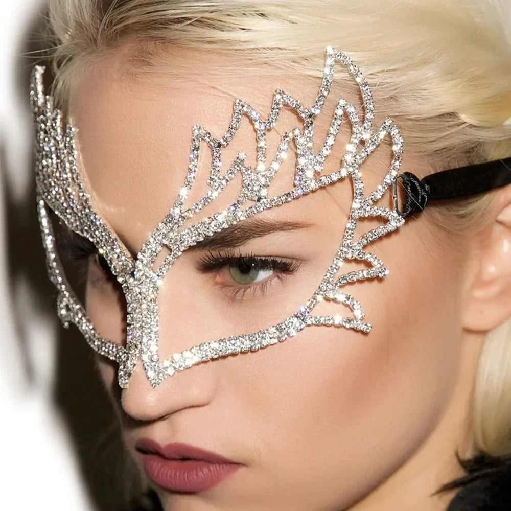 Bijoux de visage d'ange pour femmes, accessoires pour les yeux assortis, décorations de mardi gras, tendance élégante
