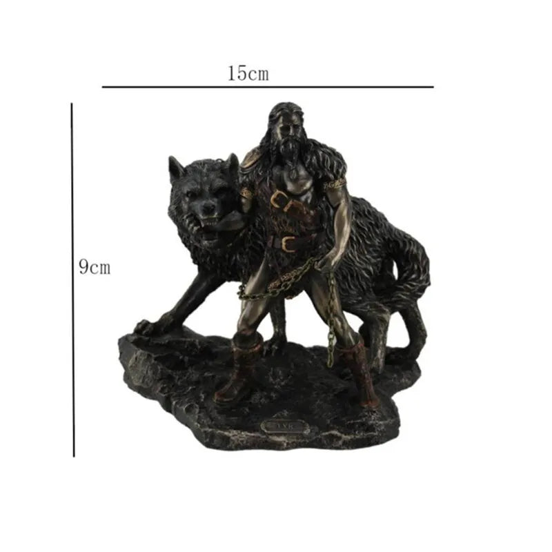 Statue en Résine du Dieu Nordique Tyr – Décoration Élégante pour Salon, Accessoire Mythologique Moderne