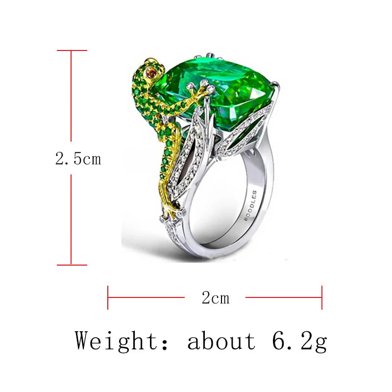 Bague Milangirl en Zircon Vert – Élégance et Raffinement pour Femme, Cadeau Idéal d'Anniversaire