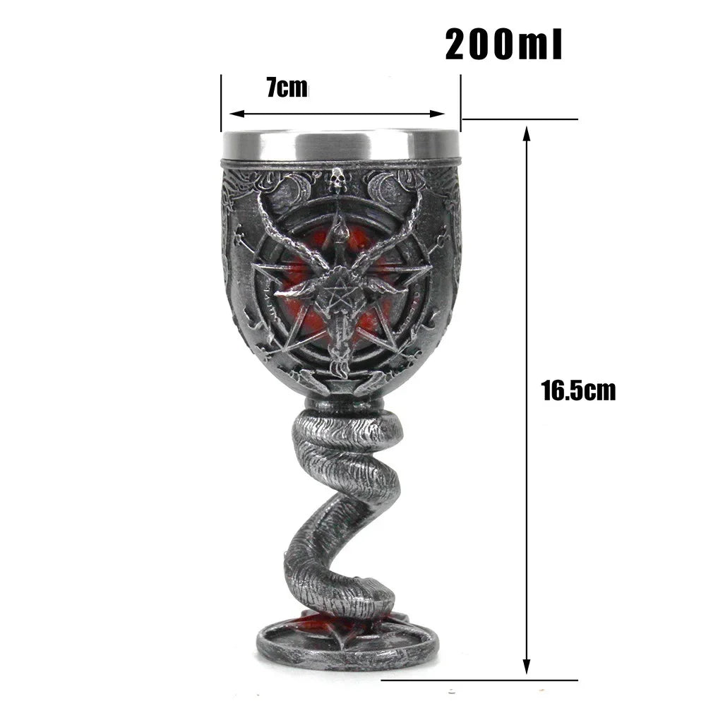 Mug à bière créative à griffe de diable, doublure en résine et acier inoxydable, tasse à café à Double paroi, gobelet à vin pour la décoration de la cuisine de la maison, cadeau