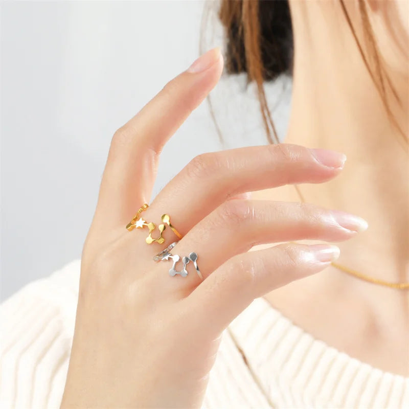 12 bagues de constellation pour femmes, anneaux ouverts et réglables du zodiaque pour adolescents, vergine, Cancer, balance, lion, poissons, bijoux, cadeau d'anniversaire