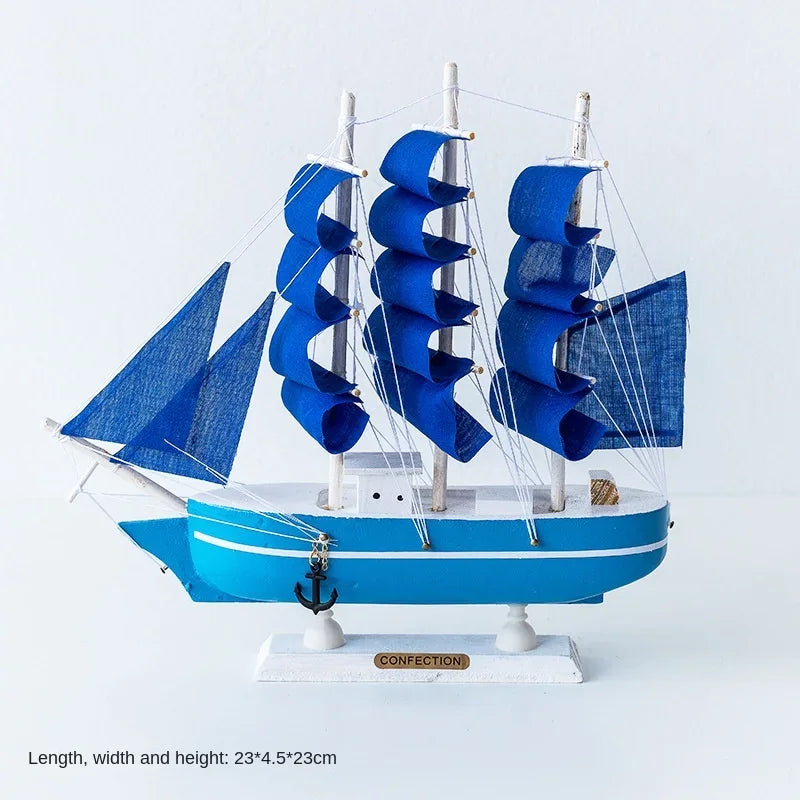 Nouveau modèle de voilier en bois, décoration de bureau, salon, artisanat, décoration nautique, modèle créatif, décoration de maison, cadeau d'anniversaire
