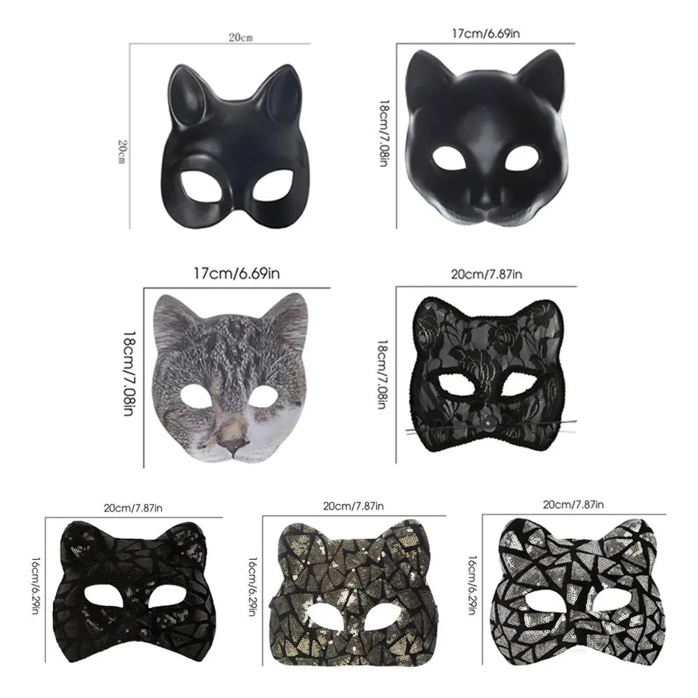 Masque OligCat pour Fille, Demi-masque pour les Yeux, ixVénitienne, Boule de Maquillage, Mardi Gras, Mode