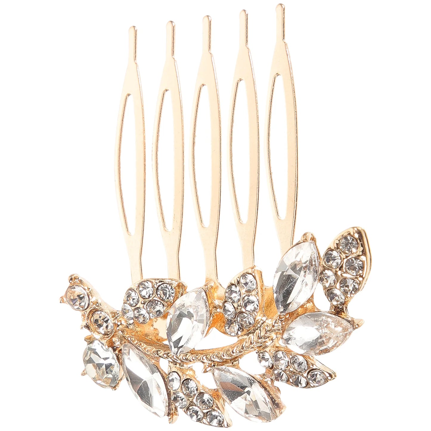 Peigne à Cheveux de Mariée en Strass – Accessoire Latéral Élégant pour Coiffure Nuptiale