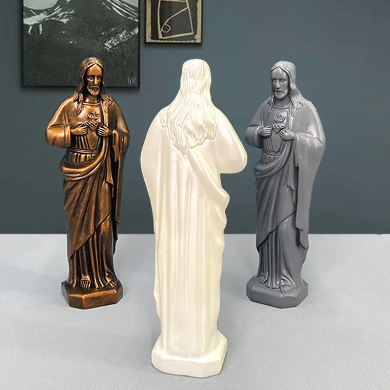 Joseph Christ le rédempteur Statue jésus Figurine résine Christ Figure chrétien catholique décoration religieuse maison bureau artisanat